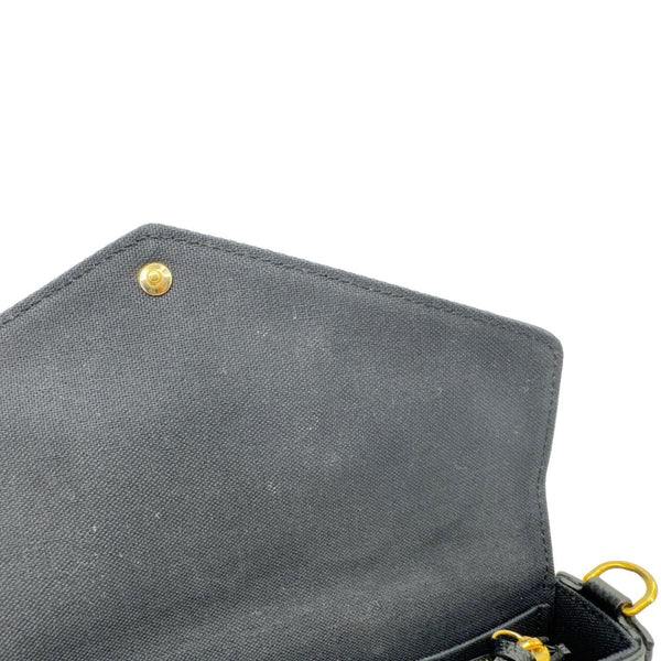 LOUIS VUITTON Felicie Pochette Monogram Empreinte Crossbody Bag Black