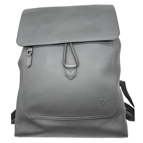 LOUIS VUITTON Fastline Waxy Calfskin Leather Backpack Grey