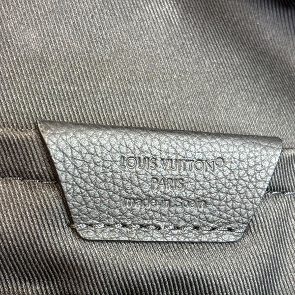LOUIS VUITTON Fastline Waxy Calfskin Leather Backpack Grey