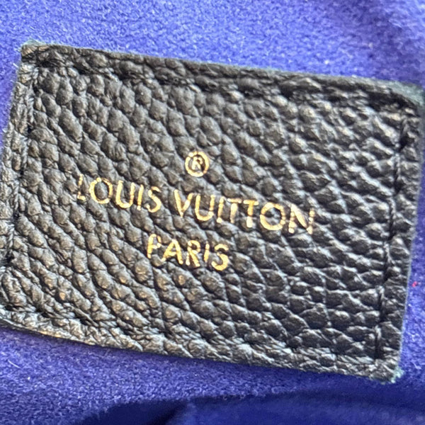 LOUIS VUITTON Maida Monogram Empreinte Leather Hobo Shoulder Bag Black