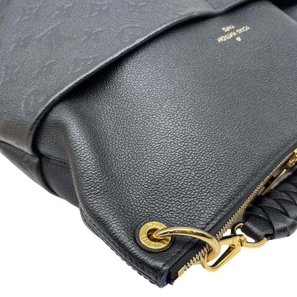 LOUIS VUITTON Maida Monogram Empreinte Leather Hobo Shoulder Bag Black