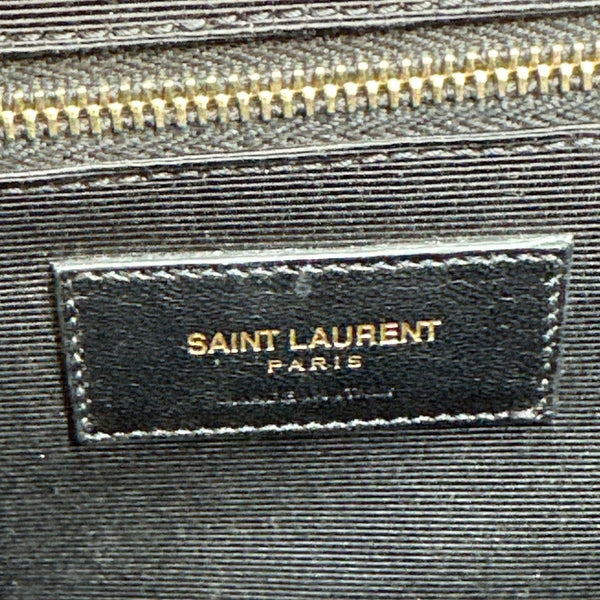 YVES SAINT LAURENT Envelope Flap Large Grain De Poudre Crossbody Bag Red