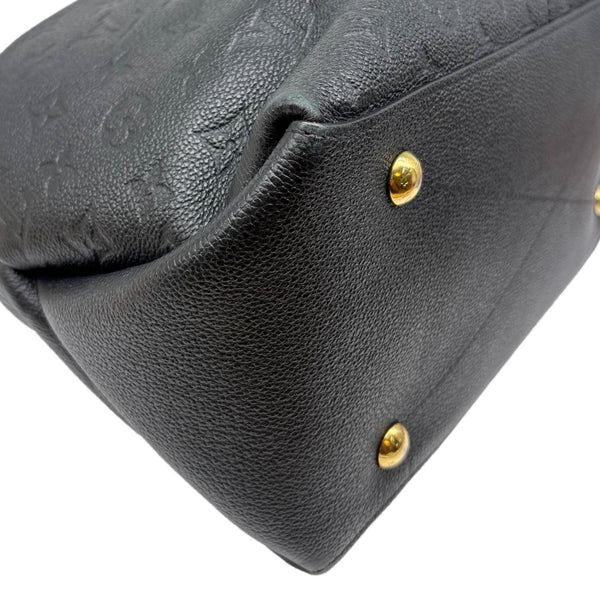 LOUIS VUITTON Maida Monogram Empreinte Leather Hobo Shoulder Bag Black