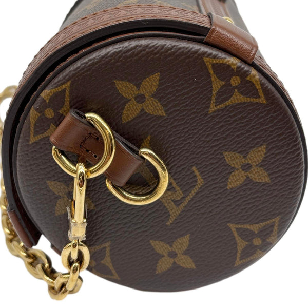 LOUIS VUITTON Papillon Trunk Monogram Canvas Satchel Bag Brown
