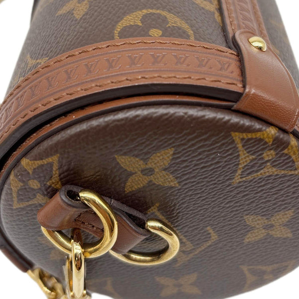LOUIS VUITTON Papillon Trunk Monogram Canvas Satchel Bag Brown