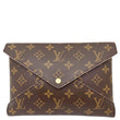 LOUIS VUITTON Kirigami Pochette Large Monogram Canvas Clutch Brown
