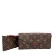 LOUIS VUITTON Josephine Monogram Canvas Wallet Brown