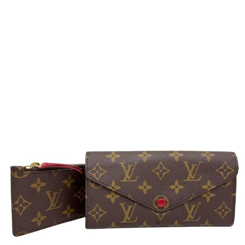LOUIS VUITTON Josephine Monogram Canvas Wallet Brown