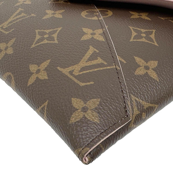 LOUIS VUITTON Kirigami Pochette Large Monogram Canvas Clutch Brown
