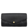 LOUIS VUITTON Sarah NM Monogram Empreinte Leather Wallet Black