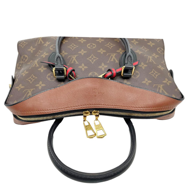 LOUIS VUITTON Tuileries Monogram Canvas Tote Shoulder Bag Brown