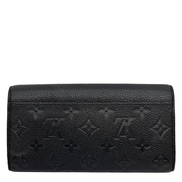 LOUIS VUITTON Sarah NM Monogram Empreinte Leather Wallet Black