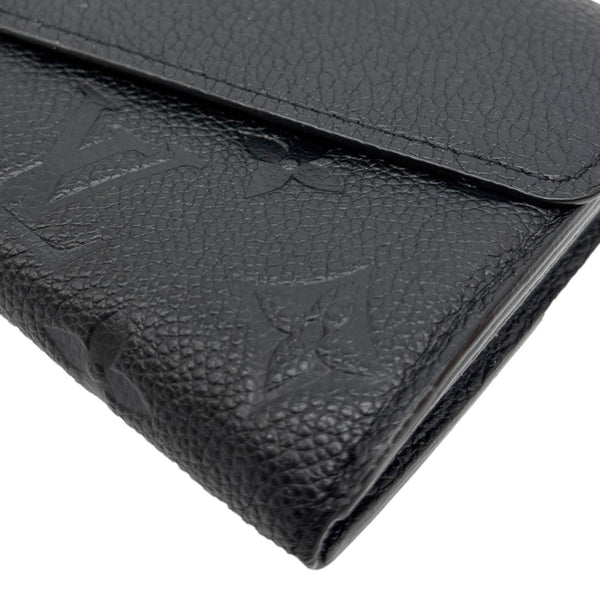 LOUIS VUITTON Sarah NM Monogram Empreinte Leather Wallet Black