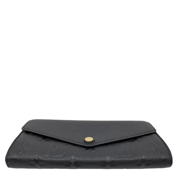 LOUIS VUITTON Sarah NM Monogram Empreinte Leather Wallet Black