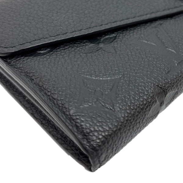 LOUIS VUITTON Sarah NM Monogram Empreinte Leather Wallet Black