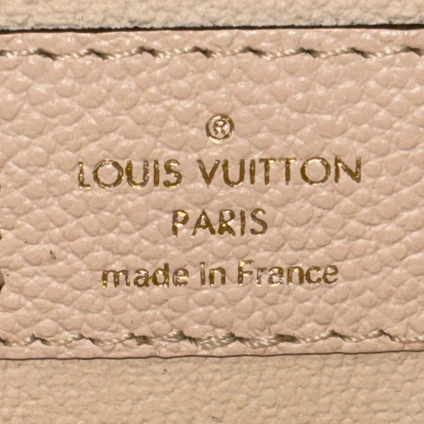 LOUIS VUITTON Toiletry Pouch By The Pool Monogram Giant Empreinte Leather Clutch Peach