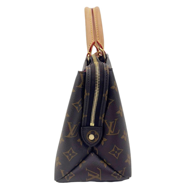 LOUIS VUITTON Petit Palais Monogram Canvas Shoulder Bag Brown