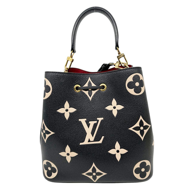 LOUIS VUITTON Neonoe MM Giant Empreinte Leather Shoulder Bag Bicolor