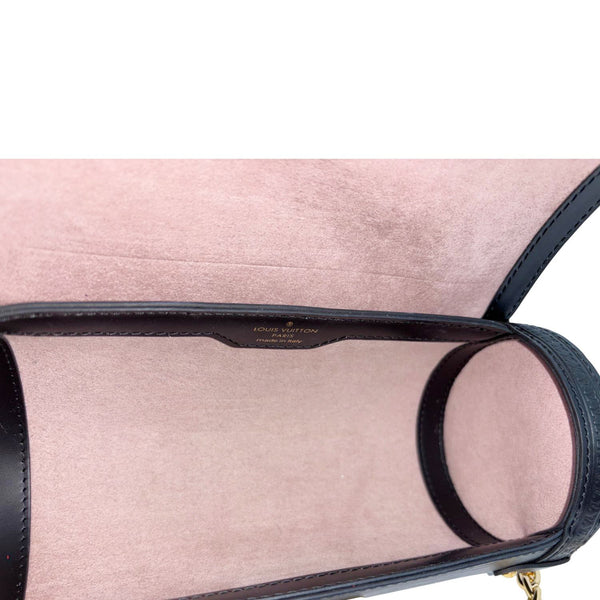 LOUIS VUITTON Papillon Trunk Epi Leather Shoulder Bag Black