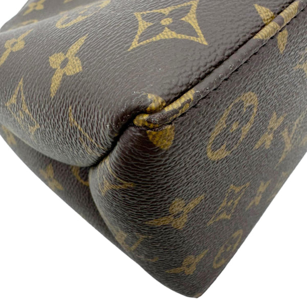 LOUIS VUITTON Petit Palais Monogram Canvas Shoulder Bag Brown