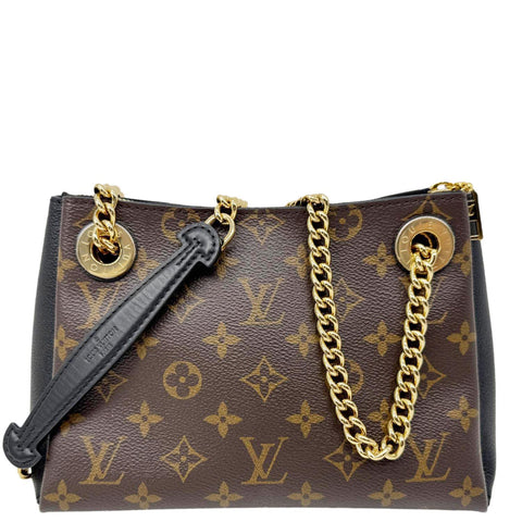 LOUIS VUITTON Surene BB Monogram Canvas Shoulder Bag Black