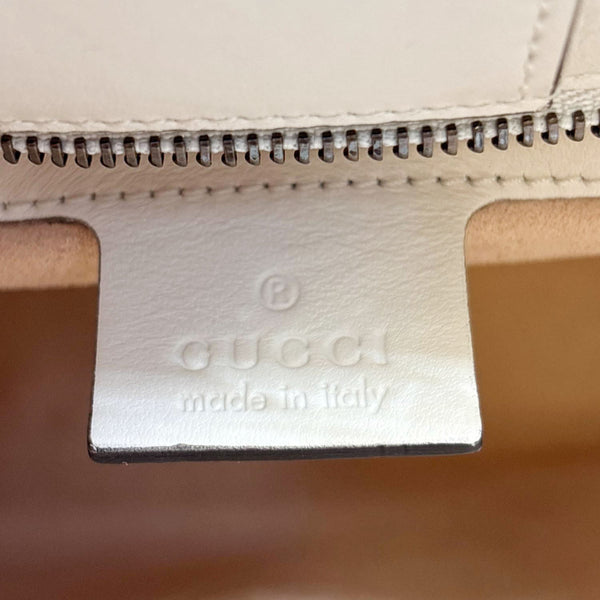 GUCCI GG Marmont Calfskin Matelasse Leather Shoulder Bag Off White 448054