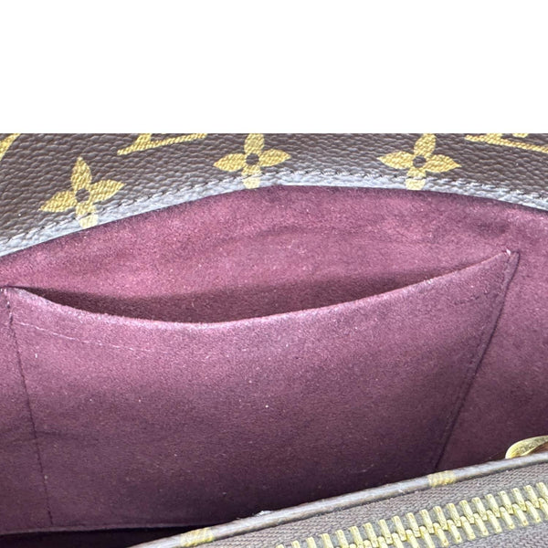 LOUIS VUITTON Montaigne GM Monogram Canvas Shoulder Bag Brown