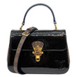 LOUIS VUITTON Cherrywood PM Patent Leather Shoulder Bag Black