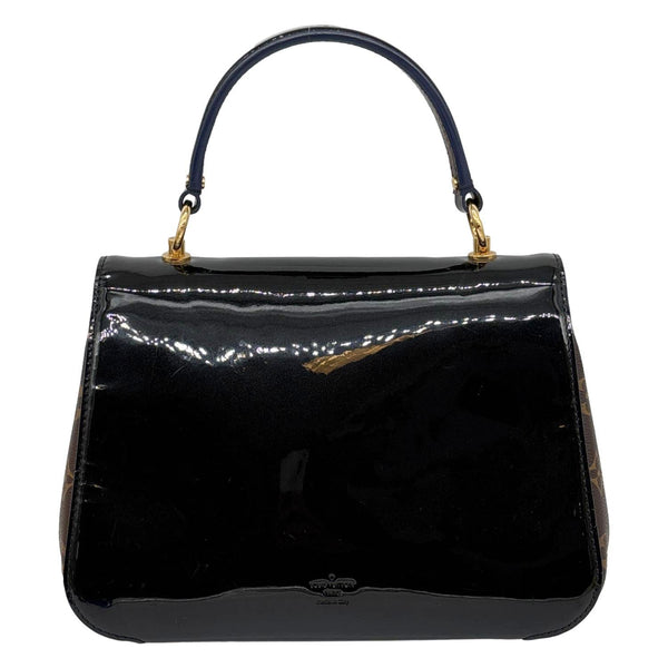 LOUIS VUITTON Cherrywood PM Patent Leather Shoulder Bag Black