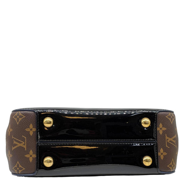 LOUIS VUITTON Cherrywood PM Patent Leather Shoulder Bag Black