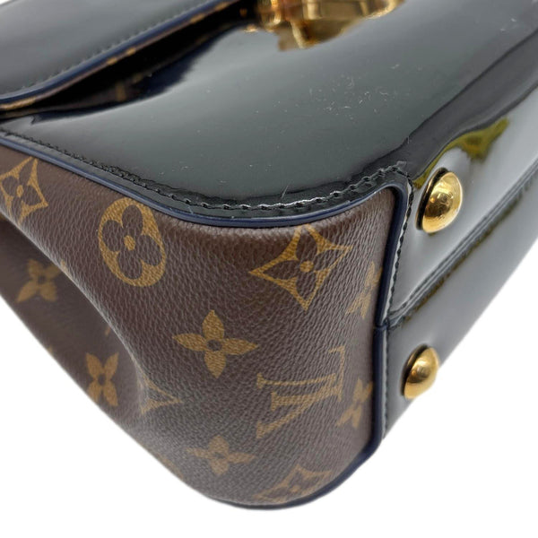 LOUIS VUITTON Cherrywood PM Patent Leather Shoulder Bag Black