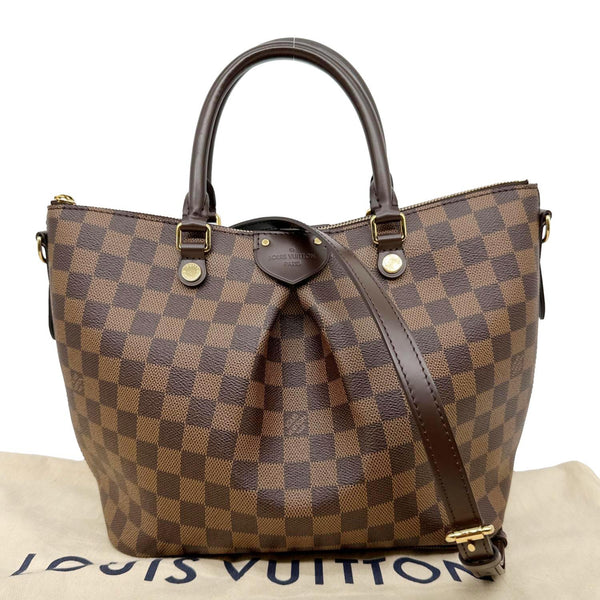 LOUIS VUITTON Siena MM Damier Ebene Shoulder Bag Brown