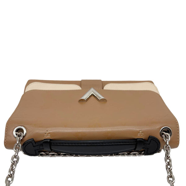 LOUIS VUITTON Very Chain Monogram Leather Shoulder Bag Brown