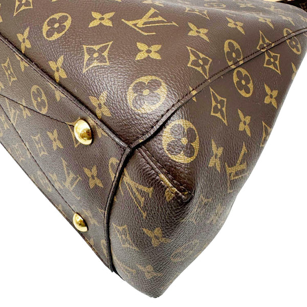 LOUIS VUITTON Montaigne GM Monogram Canvas Shoulder Bag Brown