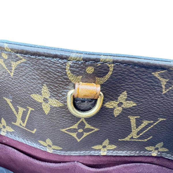 LOUIS VUITTON Montaigne GM Monogram Canvas Shoulder Bag Brown