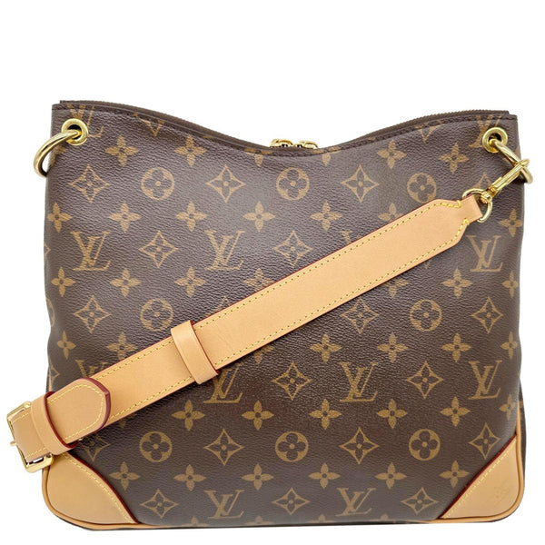 LOUIS VUITTON Odeon NM MM Monogram Canvas Shoulder Bag Brown