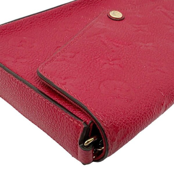 LOUIS VUITTON Felicie Pochette Monogram Empreinte Crossbody Bag Red