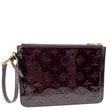 LOUIS VUITTON Monogram Vernis Wristlet Amarante