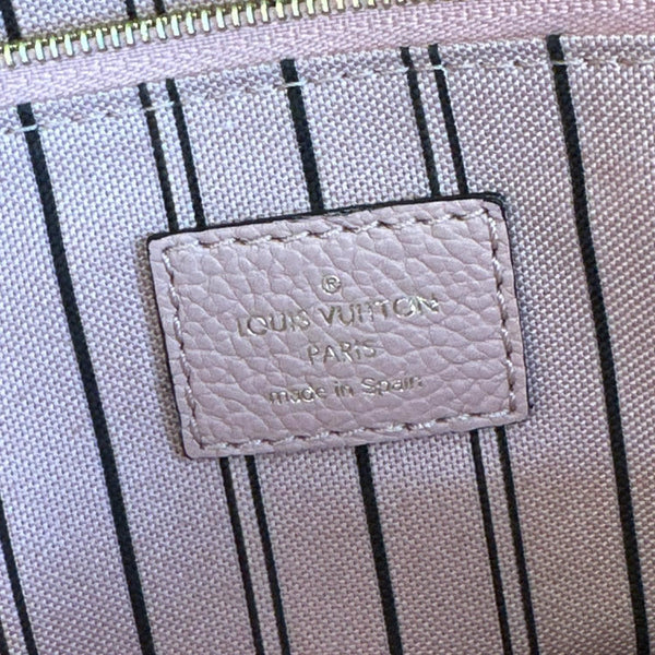 LOUIS VUITTON Sorbonne Monogram Empreinte Leather Backpack Pink