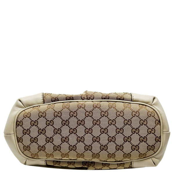 GUCCI Sukey GG Monogram Canvas Tote Bag Beige 247902