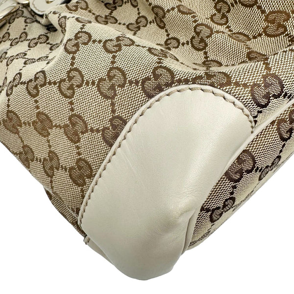 GUCCI Sukey GG Monogram Canvas Tote Bag Beige 247902