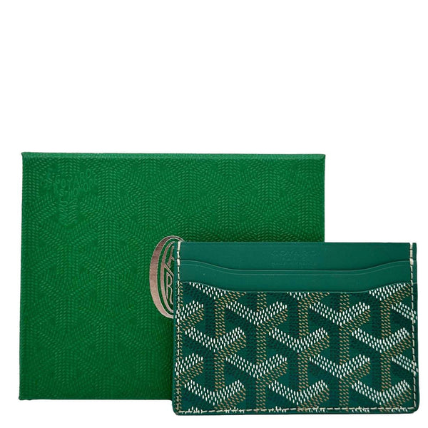GOYARD Saint Sulpice  Coated Canvas Card Holder Green