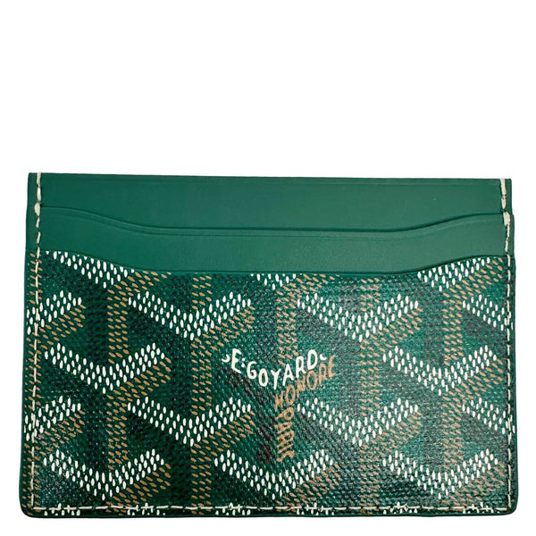 GOYARD Saint Sulpice  Coated Canvas Card Holder Green