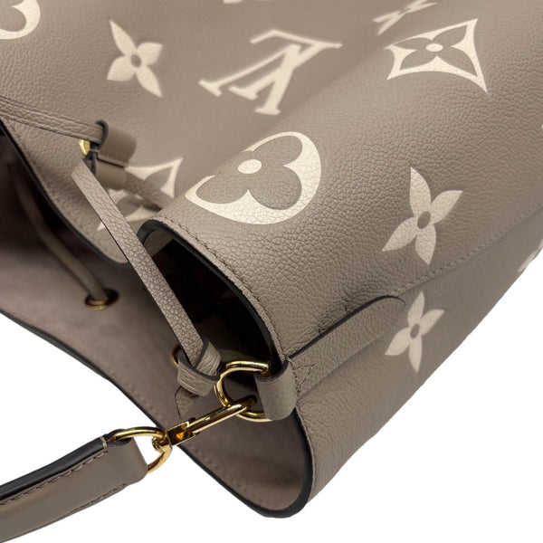 LOUIS VUITTON NeoNoe MM Monogram Empreinte Tote Bag Black Bicolor
