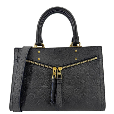 LOUIS VUITTON Sully PM Monogram Empreinte Leather Shoulder Bag Black