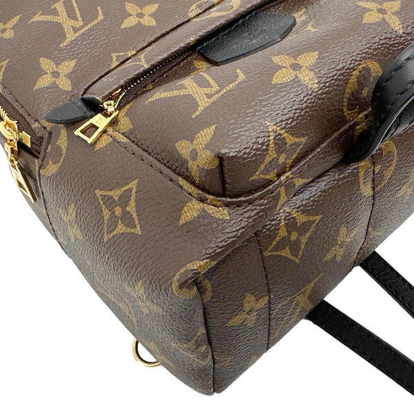 LOUIS VUITTON Palm Spring Mini  Monogram Canvas Backpack Brown