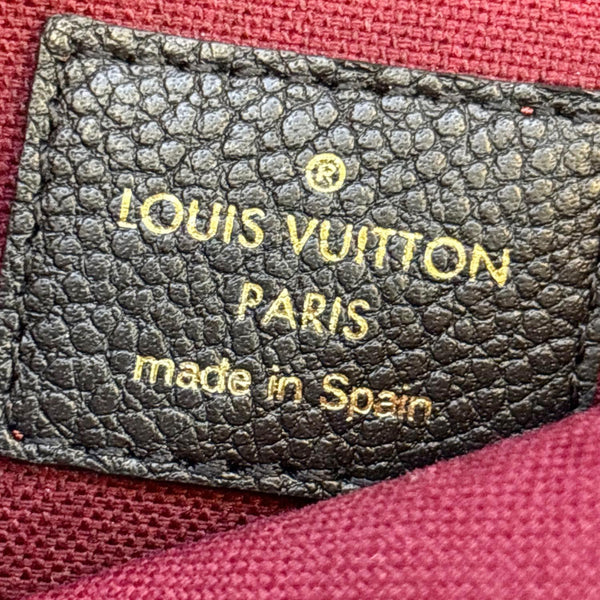 LOUIS VUITTON Felicie Pochette Monogram Empreinte Crossbody Bag Black
