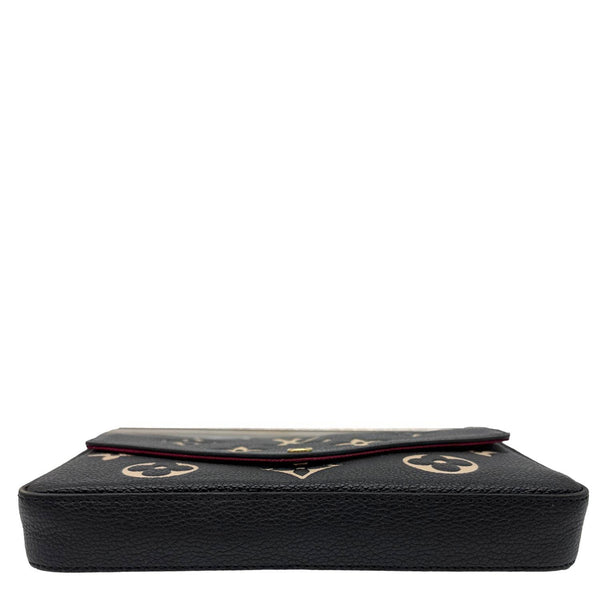 LOUIS VUITTON Felicie Pochette Monogram Empreinte Crossbody Bag Black