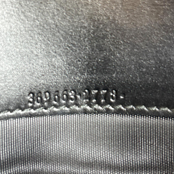 GUCCI Interlocking GG Leather Continental Wallet Black 369663