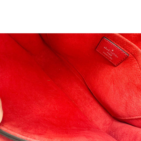 LOUIS VUITTON Very Monogram Leather Messenger Bag Red